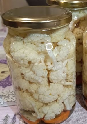 Фото Обалденная маринованная цветная капуста.