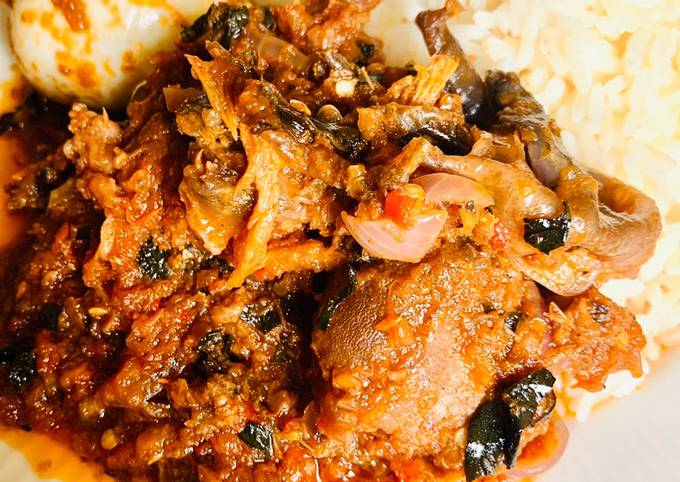 Recipe of Homemade Goatmeat n dryfish sauce