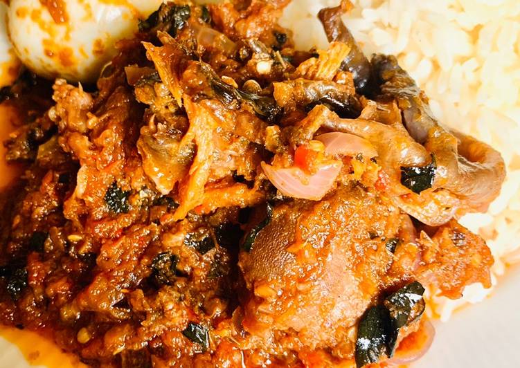 Recipe of Quick Goatmeat n dryfish sauce