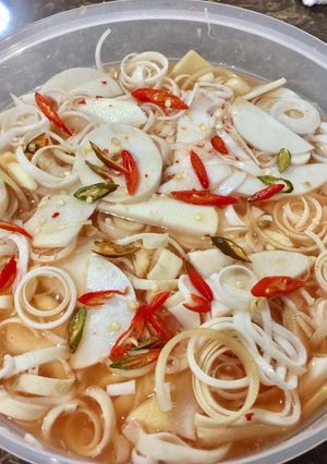 Hình của món Măng muối tỏi ớt.