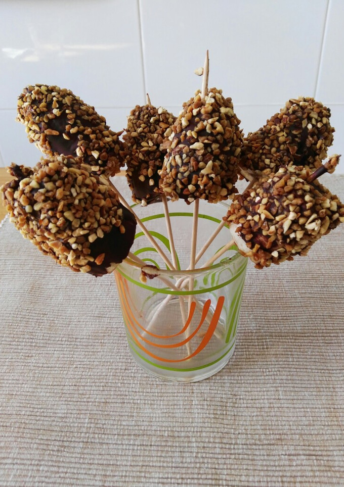 Una foto de Almendrados de plátano y chocolate