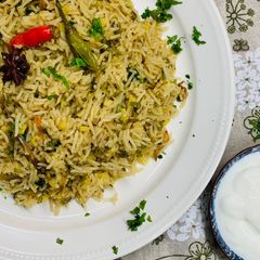 A picture of Moong daal ki Khichri.