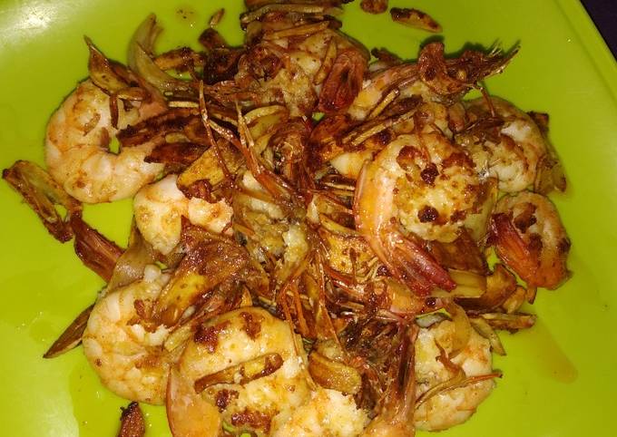 Udang goreng mentega bawang