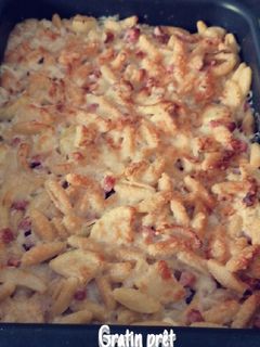 Une photo de Gratin de Pâtes courgettes et Chèvre