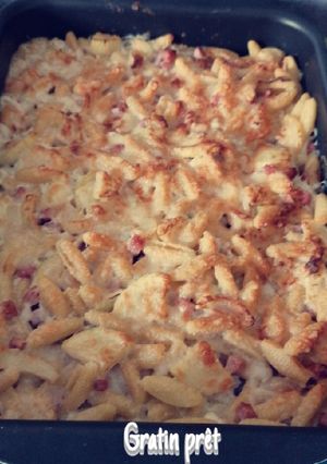 Une photo de Gratin de Pâtes courgettes et Chèvre