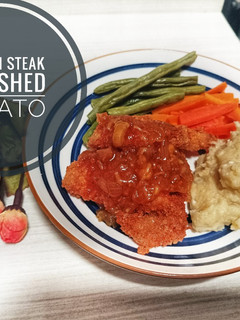 Foto resep Chicken Steak & Mashed Potato