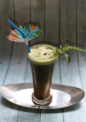 A picture of Chilled Holy Basil Sharbat.