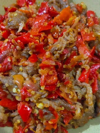 Langkah Mudah untuk Menyiapkan Resep Beef slices balado Anti Ribet, Lezat