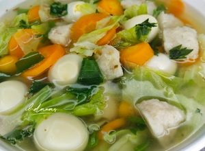 Foto resep Sayur Sop Telur Puyuh Bumbu Pala
