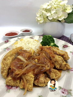 Foto resep Nasi Bistik Ayam Crispy