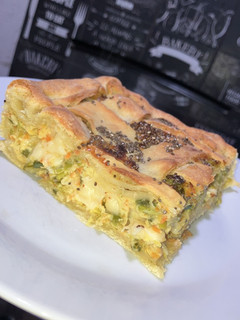 Una foto de Tarta de puerro y queso