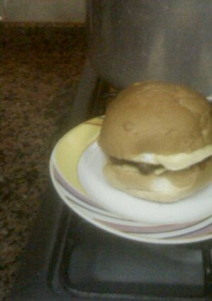 Una foto de Hamburguesa de BBQ