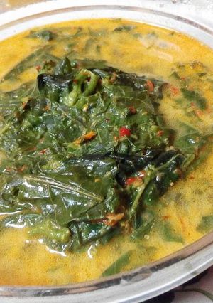 Foto resep Sayur daun singkong bumbu kuning