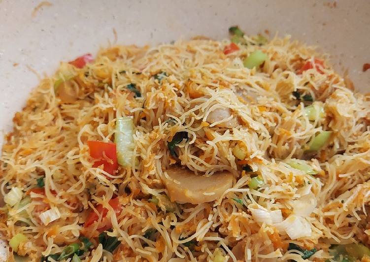 Bagaimana Menyiapkan Mie bihun goreng? Anti Gagal