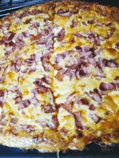 Una foto de Pizza casera