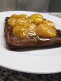 Waffles de chocolate con harina de Algarroba