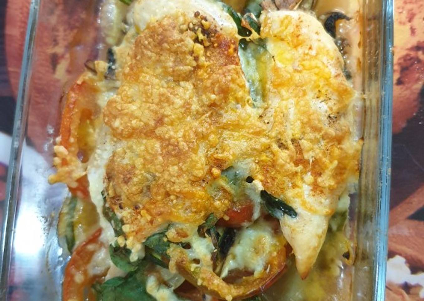 Pechuga de pollo rellena al microondas