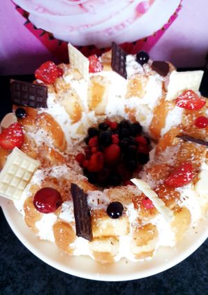 Une photo de Charlotte aux ananas 🍍 et chantilly