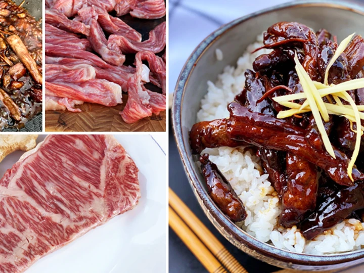 Simple Way Make Recipe Shigureni with Miyazakigyu Wagyu Strip Steak that is Delicious, Delicious}