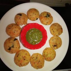 Steamed Rice flour tikki A picture of Steamed Rice flour tikki.