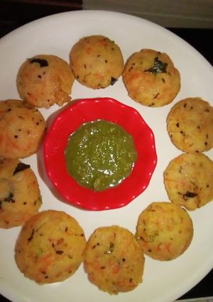 A picture of Steamed Rice flour tikki.