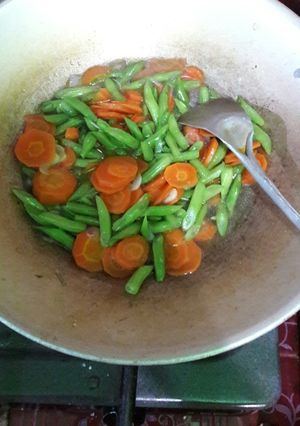 Foto resep Tumis buncis wortel