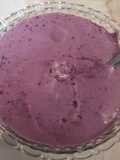 Smoothie cremoso de arándanos y yogurt griego