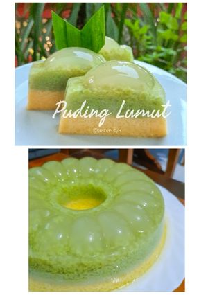 Foto resep Puding lumut / puding pandan enak kaya protein