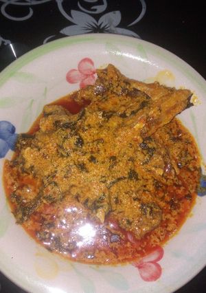A picture of Bene seed soup.