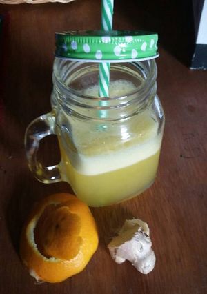 Una foto de Smoothie de naranja