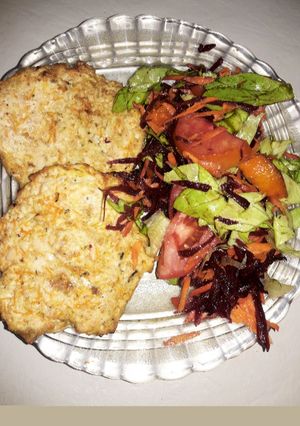 Una foto de Hamburguesas de pollo caseras fit