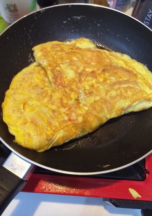 Foto resep Enoki omelet | menu praktis buat sahur yang 3 menit jadi