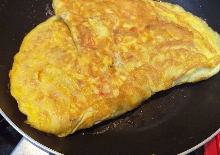 Enoki omelet | menu praktis buat sahur yang 3 menit jadi