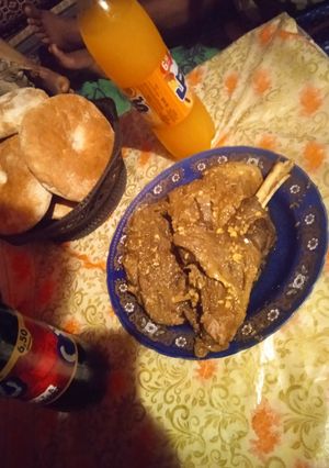 صورة لوصفة تحضير الكتف بالكمون والسمن بنينة 😋😋😋