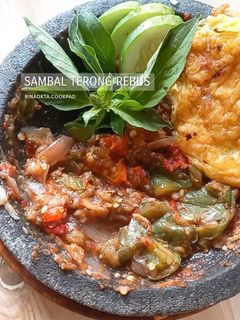 Foto resep Sambal terong rebus
