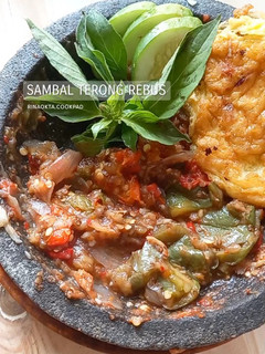 Foto resep Sambal terong rebus