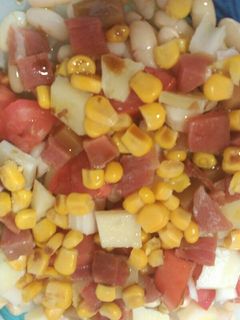 Una foto de Ensalada de alubias