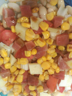 Una foto de Ensalada de alubias