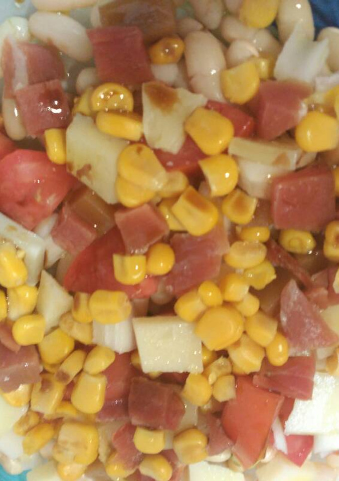 Una foto de Ensalada de alubias