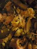 Ham cheese and mushroom scramble