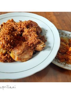 Foto resep Ayam goreng serundeng lengkuas