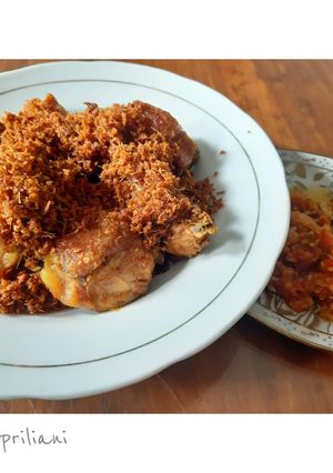Foto resep Ayam goreng serundeng lengkuas