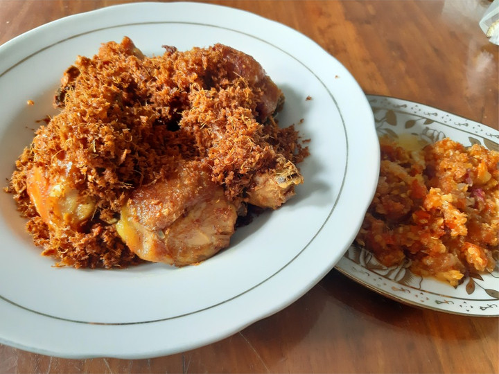 Resep Ayam goreng serundeng lengkuas yang Sempurna