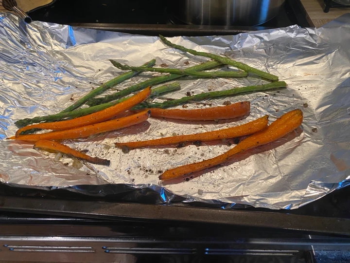 Recipe Roasted carrots and asparagus the So Delicious You can take Joss in your mouth