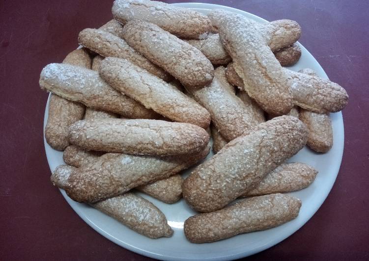 Recette: Biscuits cuillères (méthode meringue italienne)