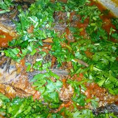 A picture of Wet fried tilapia fish.