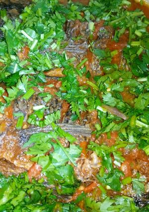 A picture of Wet fried tilapia fish.