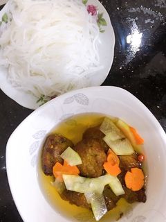 Hình của món Bún chả bằng NCKD (air fryer).
