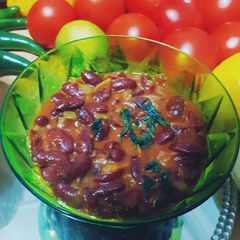 A picture of Rajma curry.
