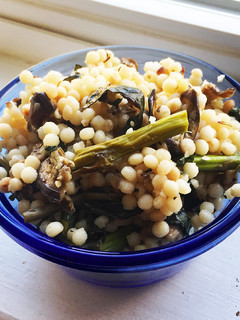 A picture of Mushroom & Asparagus Couscous.